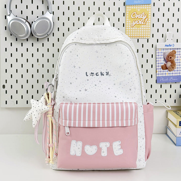 Playful Star Print Backpack