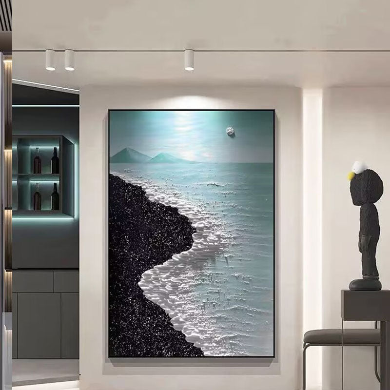 Coastal Wave Relief Artwork