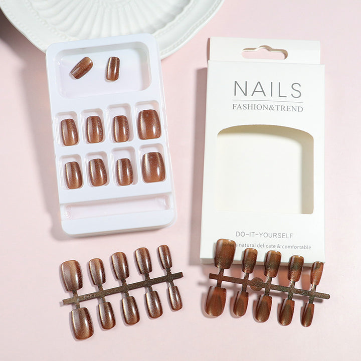 DIY Natural Press-On Nail Set Bowlift 1789805063