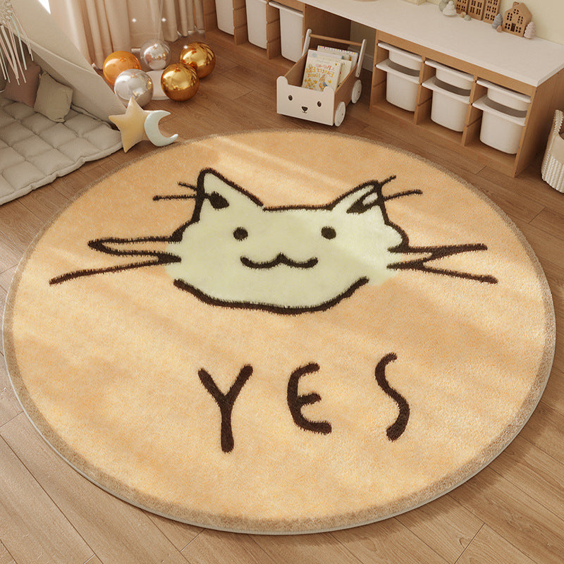 Playful Round Area Rug