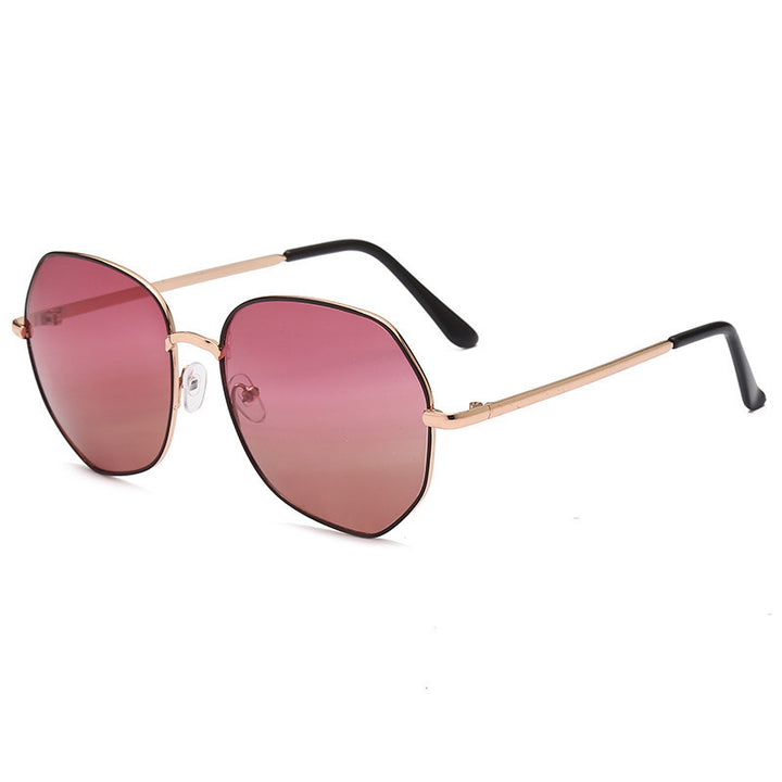 Ladies fashionable sunglasses with octagonal shape and polarized lenses Bowlift