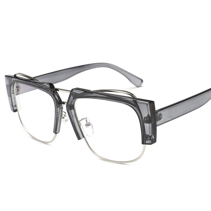 Women Fashion Square Sunglasses with Unique Chain Design Bowlift