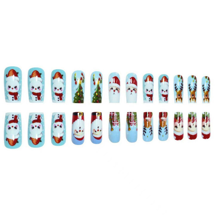Festive Holiday Character Nail Art Set Bowlift