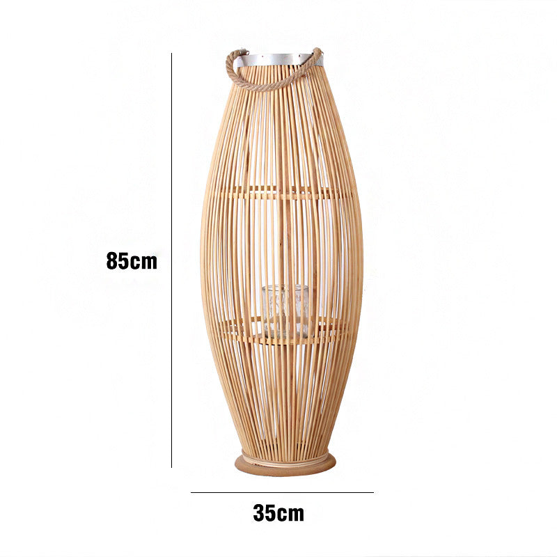 Elegant Rattan Lantern Bowlift