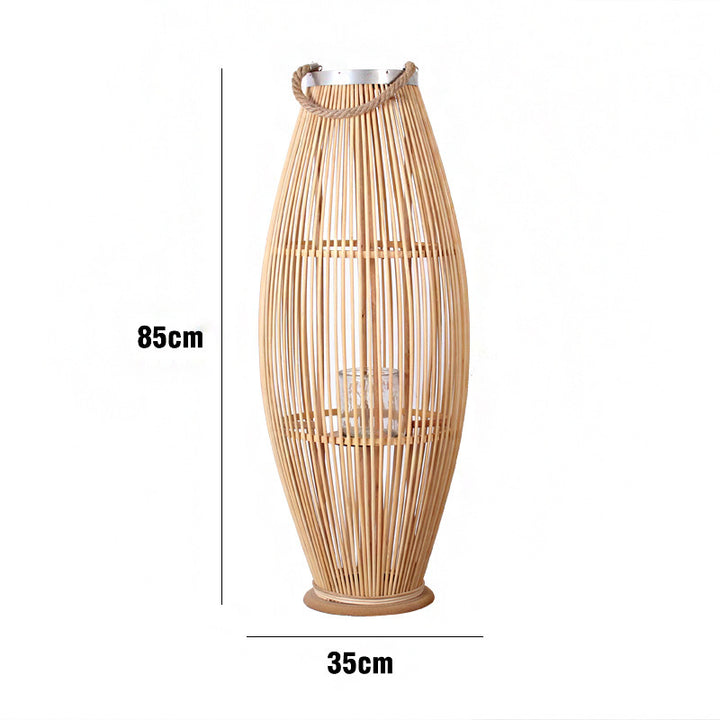Elegant Rattan Lantern Bowlift