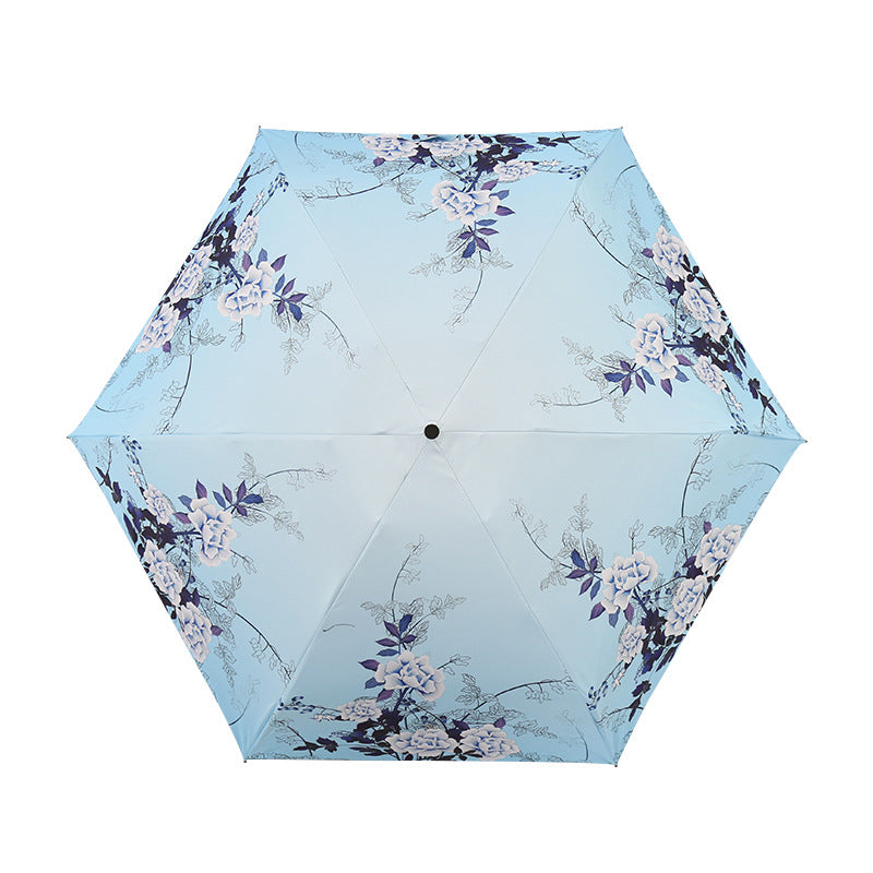 Ladies Elegant Umbrella with Exquisite Floral Design Bowlift
