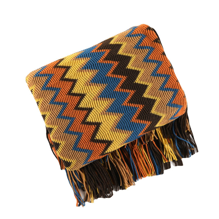 Ladies Zigzag Pattern Blanket Bowlift