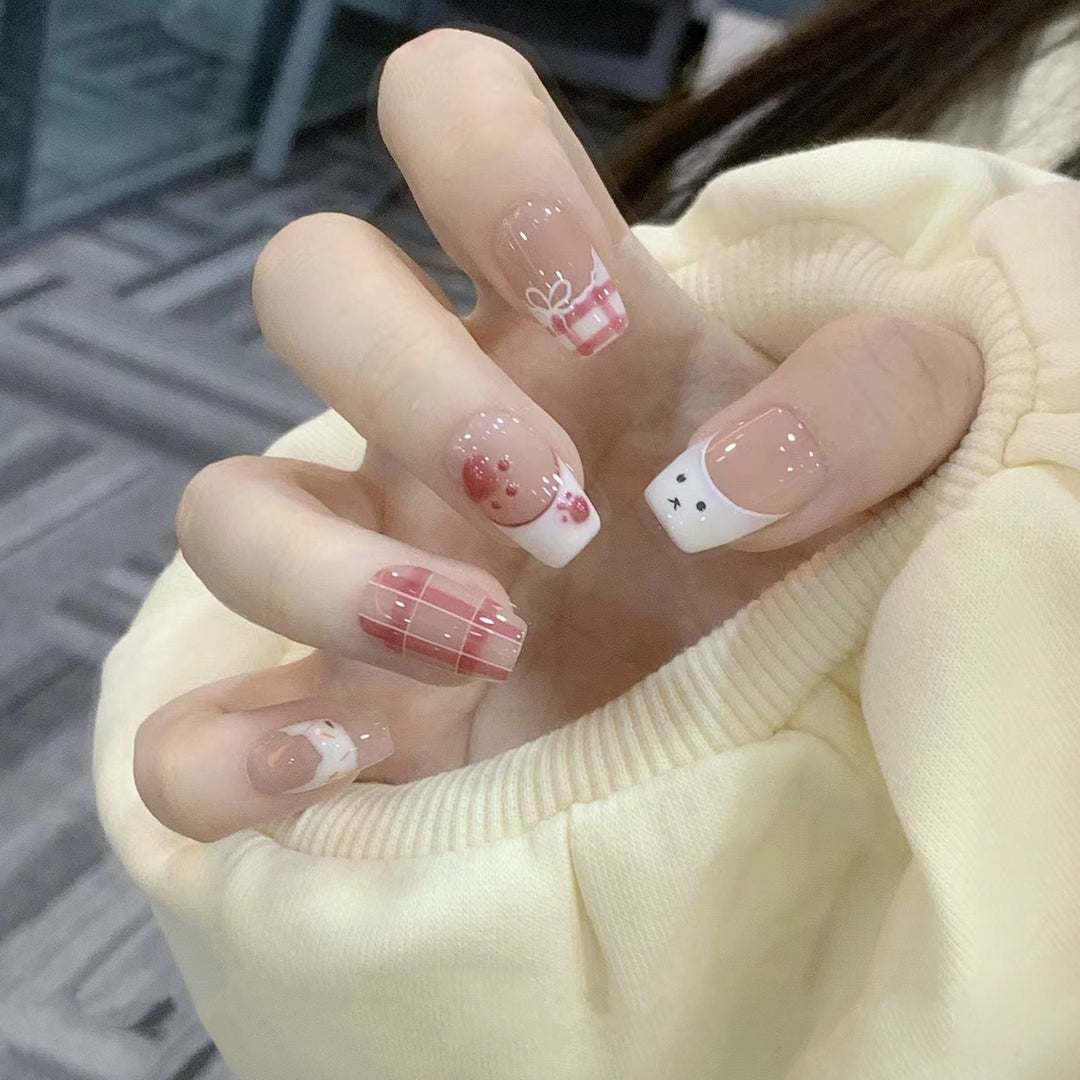 Creative Cartoon-Themed Press-On Nails Bowlift