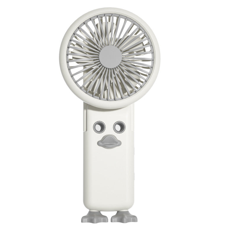 Cute Cartoon Duck-Shaped Handheld Fan Bowlift
