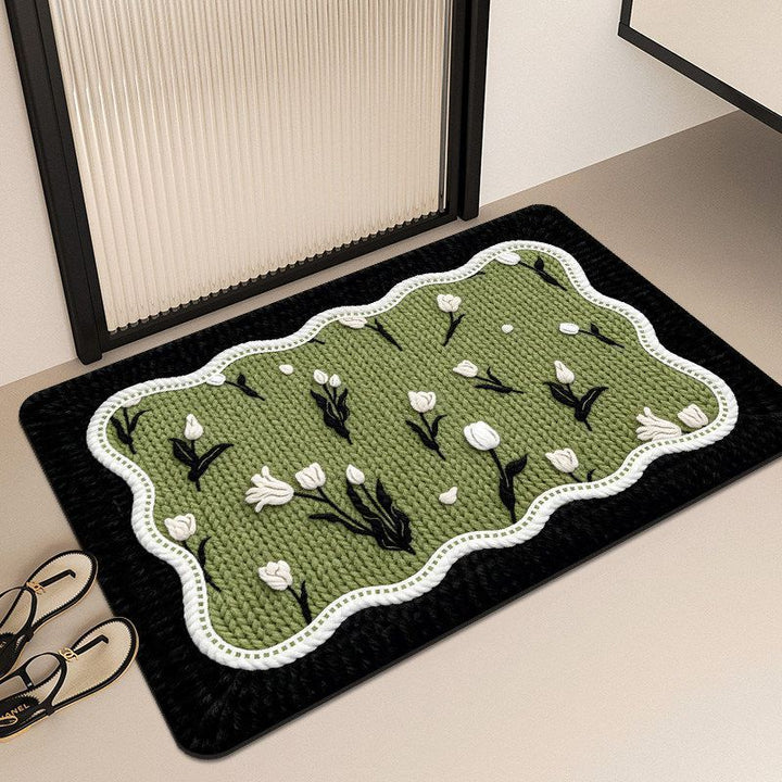 Decorative Butterfly-Themed Bath Mat Bowlift