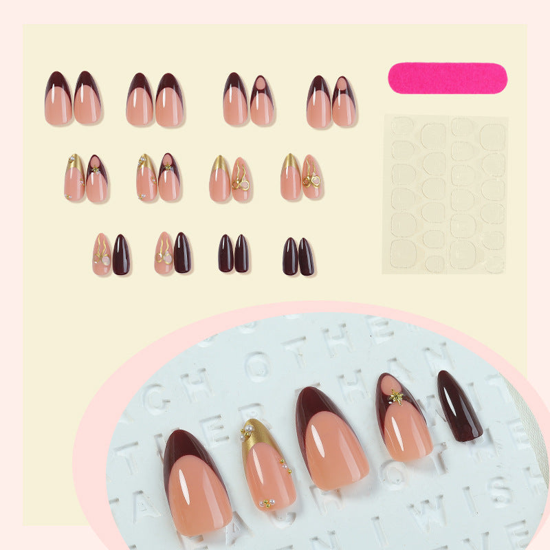 Premium Press-On Nail Set with Glamorous Articulated Designs Bowlift