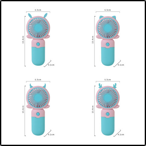 Ladies portable mini swing fan with animal design Bowlift