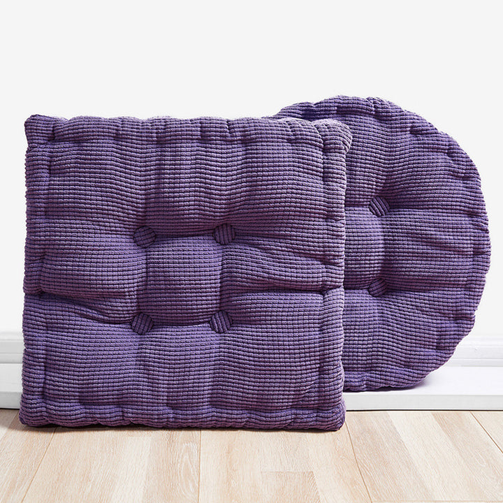 Textured Tufted Seat Cushion Pad Set for Dining Chairs and Floor Seating Bowlift