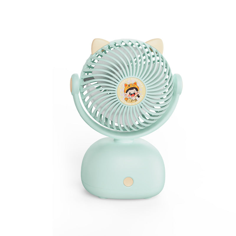 Unisex Portable Mini Fan with Cute Cat Design Bowlift