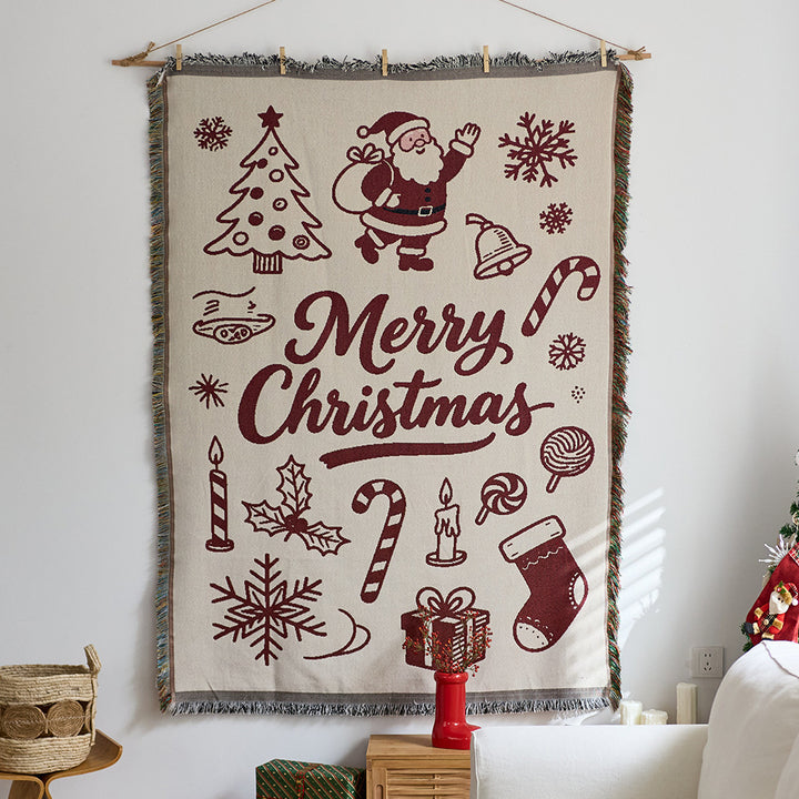 Cozy Graphic Tapestry Throw Blanket