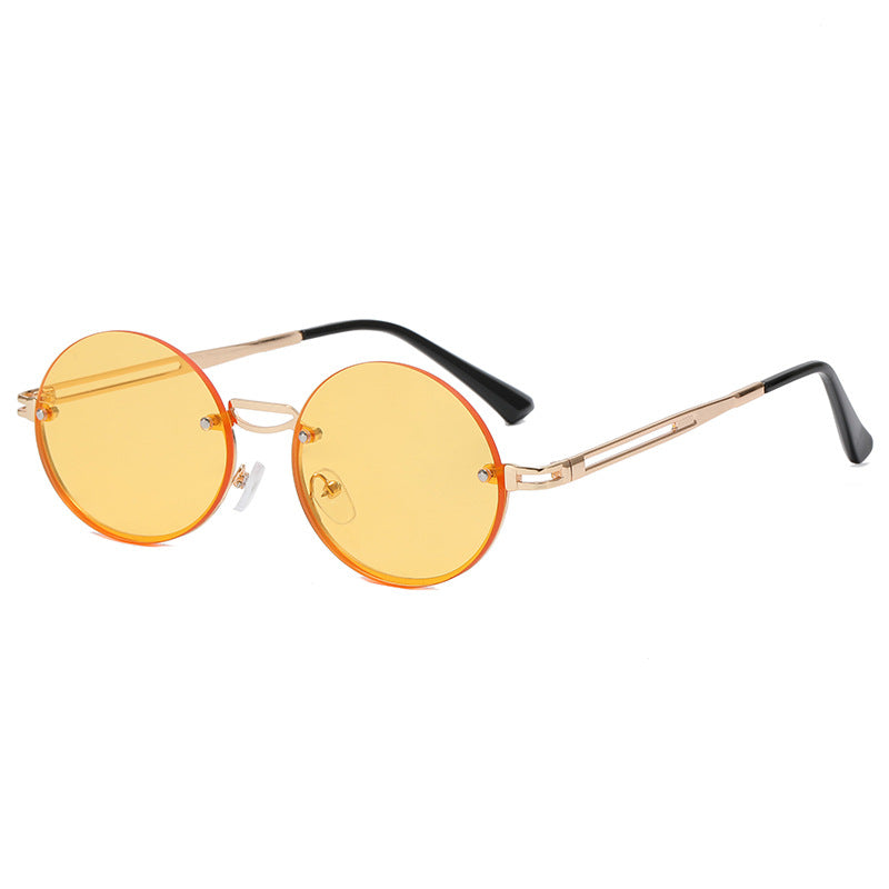 Women's round sunglasses with fine metal frame Bowlift