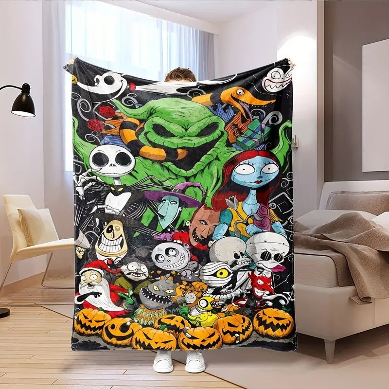 Holiday-Themed Fleece Throw Blanket