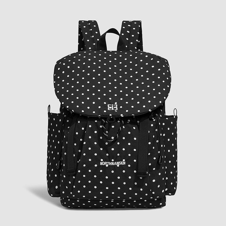 Polka Dot Patterned Drawstring Backpack