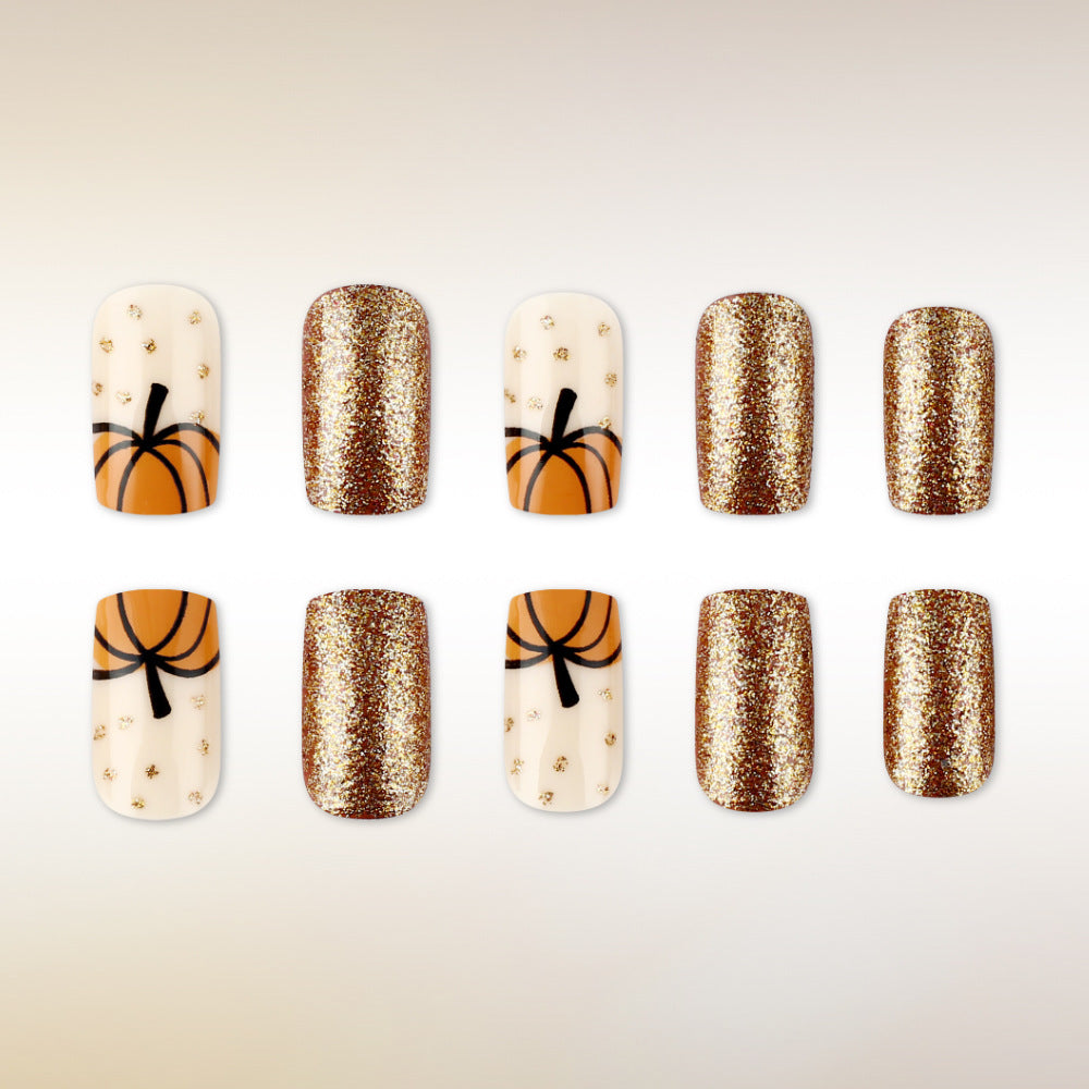 Autumn-Inspired Decorative Nail Art Bowlift