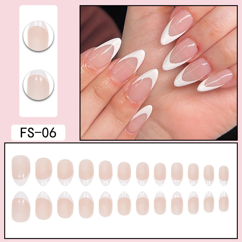 Elegant Stiletto Press-On Nails with French Tips Bowlift
