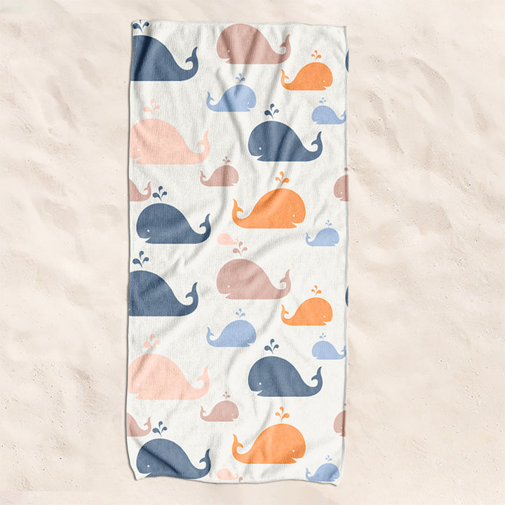 Beach towel with creative turtle pattern Bowlift