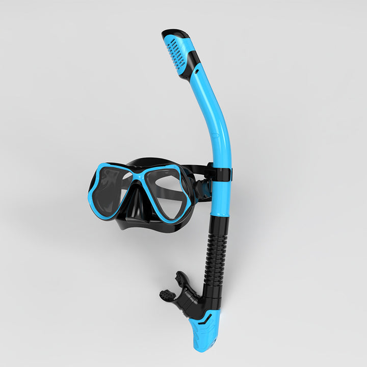 Snorkel mask with ergonomic fit and innovative breathing technology Bowlift