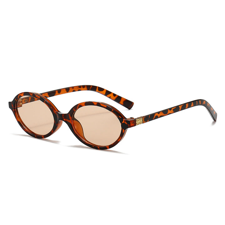 Vintage Oval Frame Sunglasses