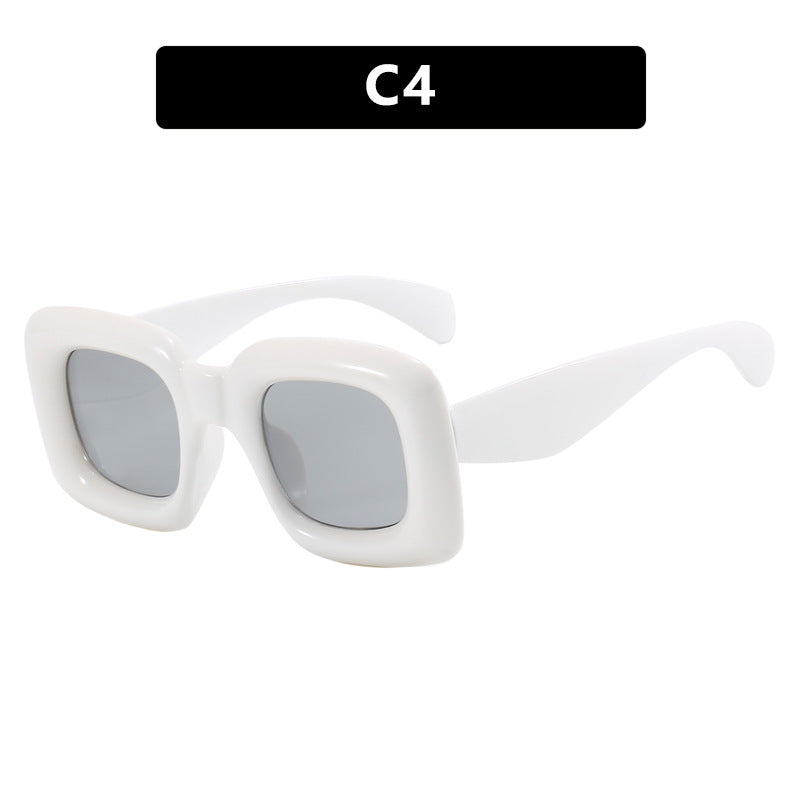 Women stylish square sunglasses with wide frame Bowlift