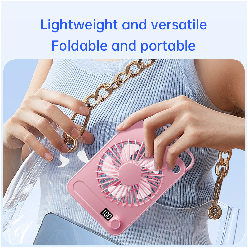 Women portable fan with digital speed control Bowlift