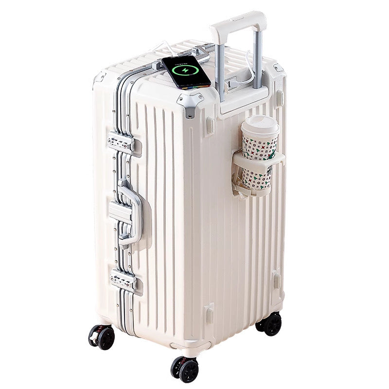 Sleek Hard-Shell Rolling Suitcase