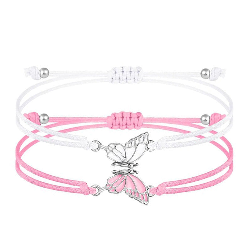 Butterfly Charm Necklace and Bracelet Set Bowlift