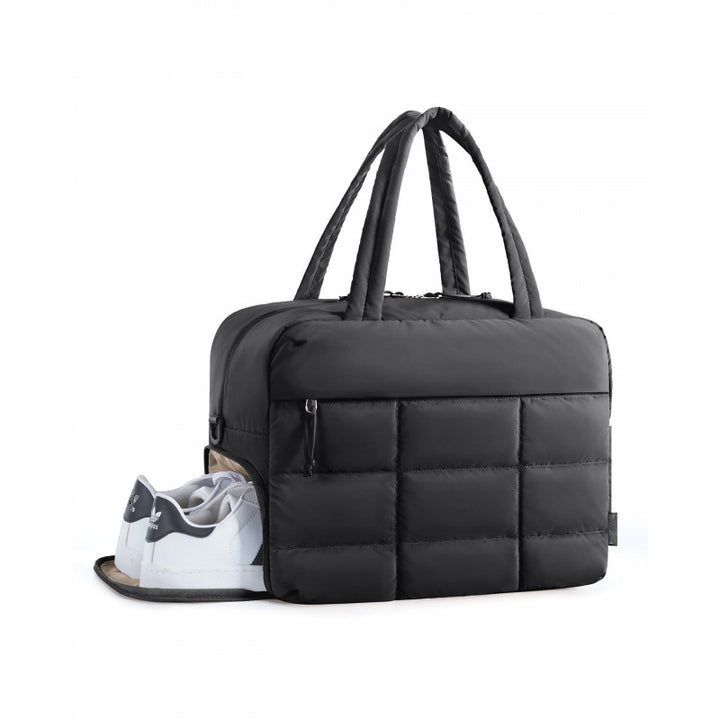 Multi-Functional Quilted Gym Duffel Bag Bowlift