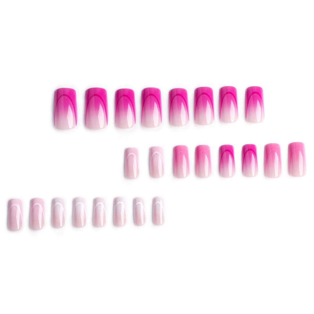Artistic nail extensions with elegant ombre effects Bowlift
