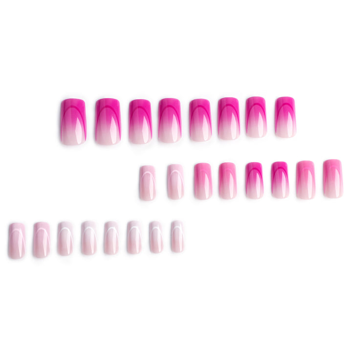Artistic nail extensions with elegant ombre effects Bowlift