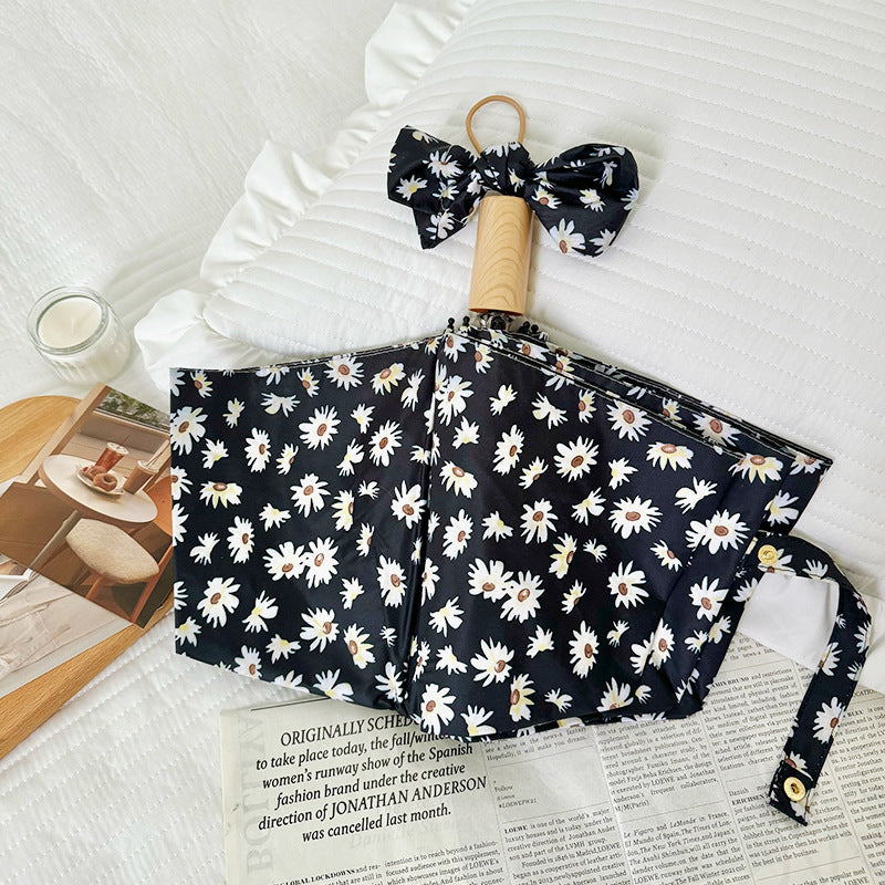 Women Foldable Shopping Bag with Charming Flower Design Bowlift
