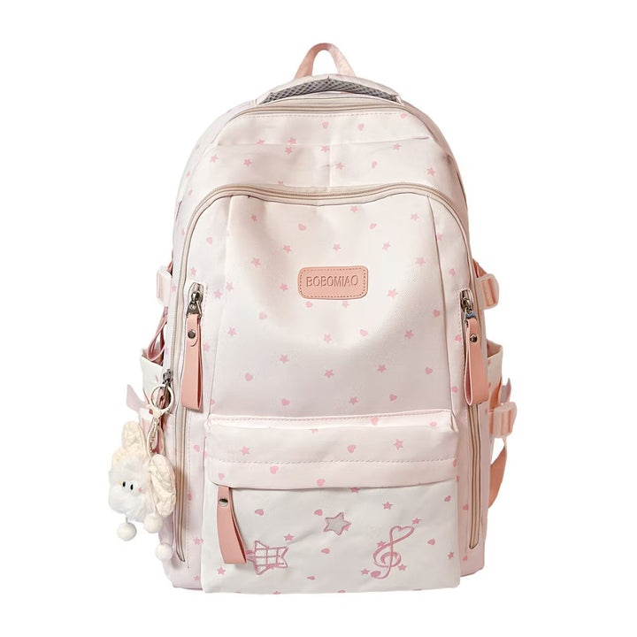 Star-Patterned School Backpack Bowlift
