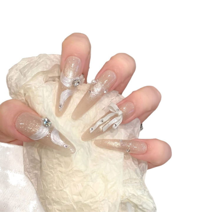 Decorative Stiletto Press-On Nail Art Kit Bowlift