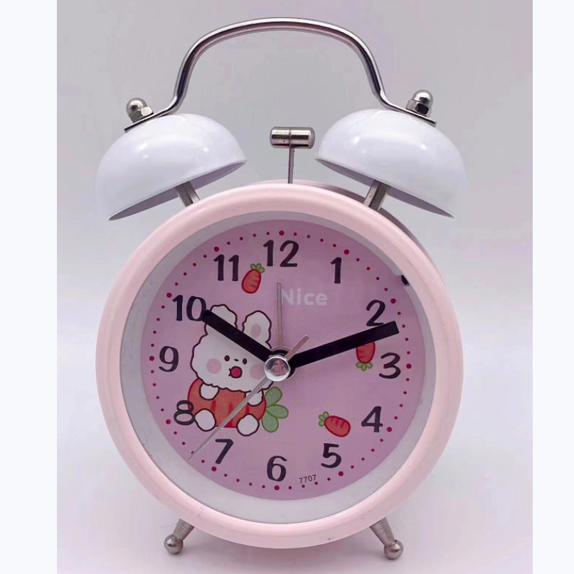 Nostalgic children's alarm clock with cheerful animal motif Bowlift