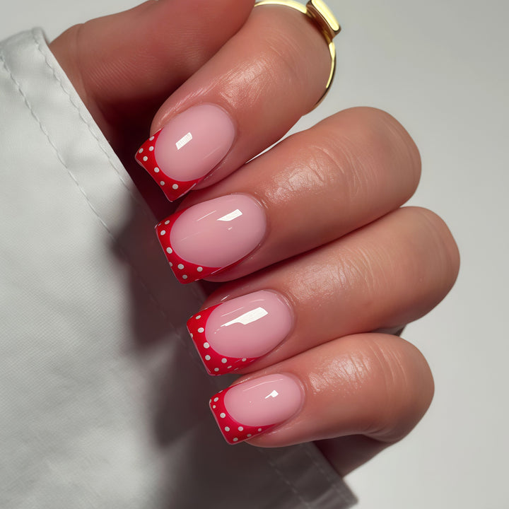 Decorative French Tip Nail Art Design Bowlift