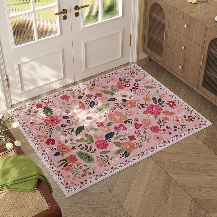 Artistic Floral Design Area Rug