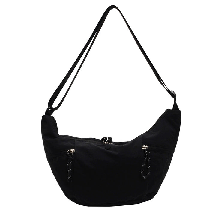 Practical shoulder bag with external zip pockets Bowlift