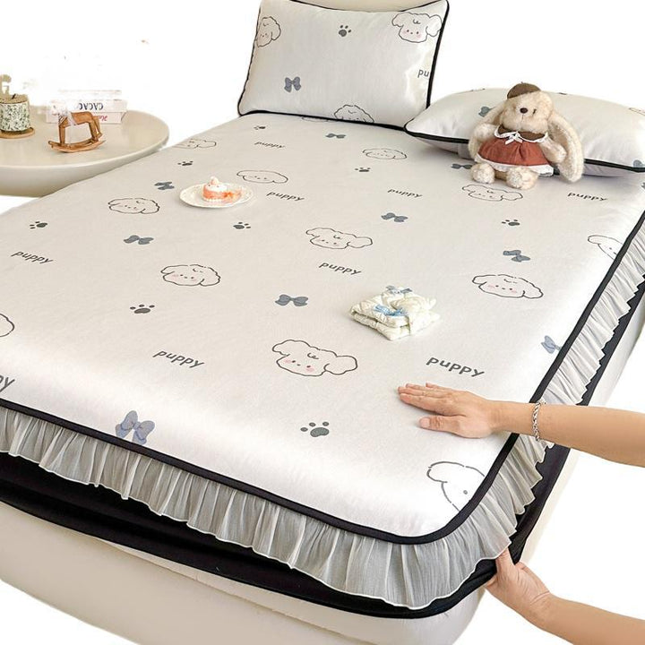 Decorative Floral Mattress Protector