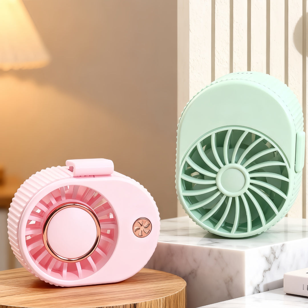 Women portable mini fan with adjustable tilt and USB connection Bowlift