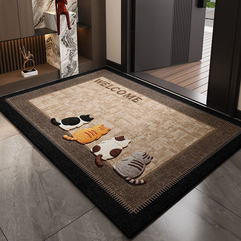 Cat-Themed Welcome Mat