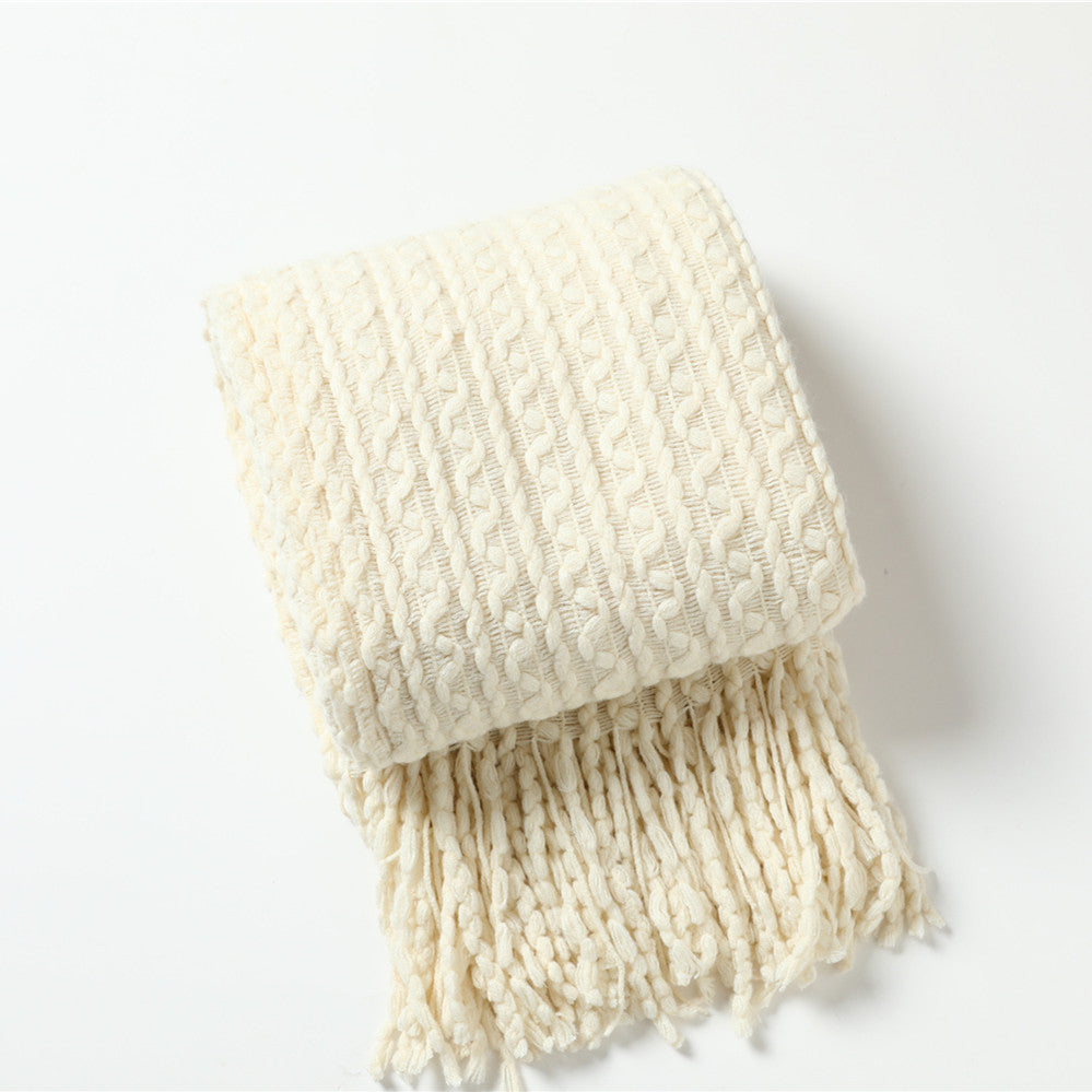 Textured Knit Scarf