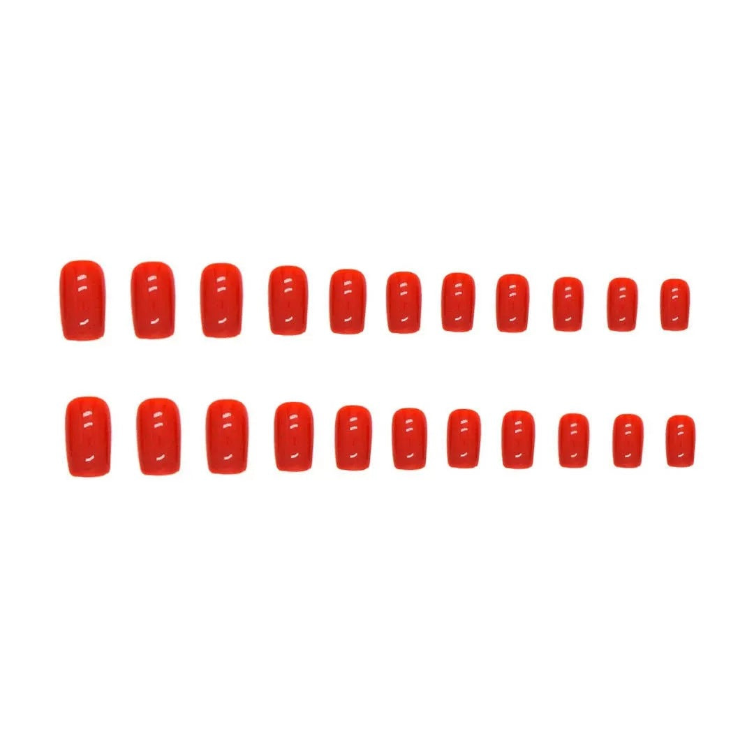 Glossy Press-On Nail Set Bowlift