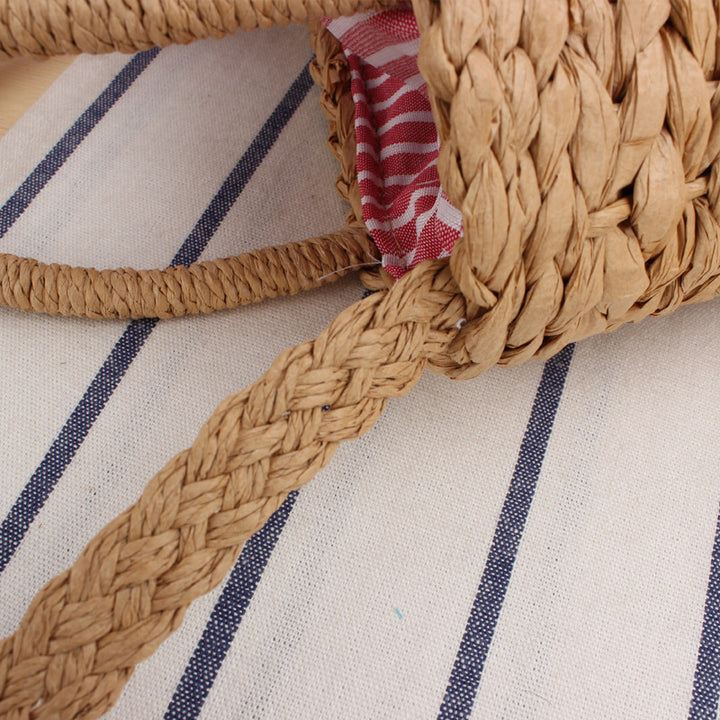 Handbag with Fruity Crochet Motif Bowlift