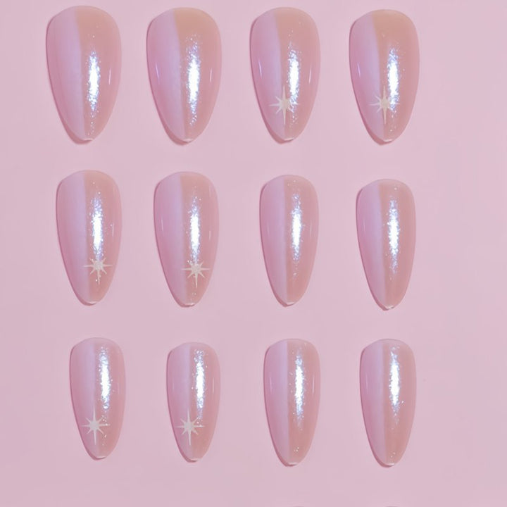 Glossy Nail Art Press-On Tips Bowlift