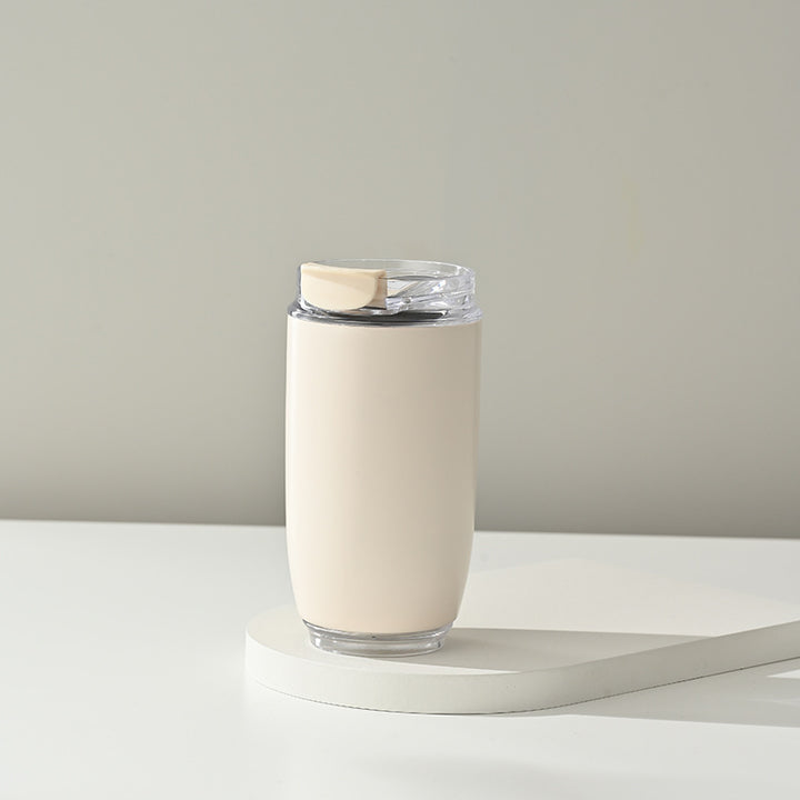 Ladies Insulated Mug with Flip Lid and Non-Slip Silicone Surface Bowlift
