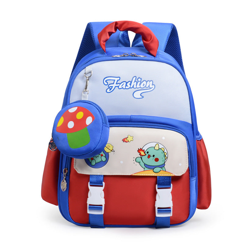 Playful Cartoon-Themed School Backpack Bowlift